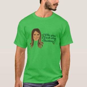 Melania Trump die een F*ck geeft over Kerstmis T-shirt