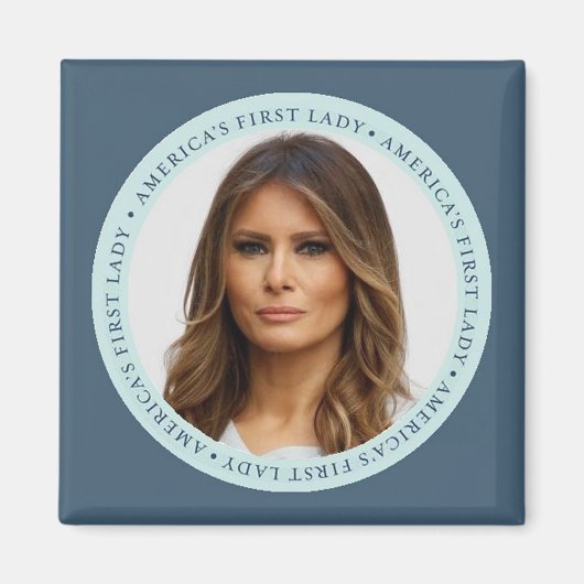 Melania TRUMP First Lady Vierkante magneet (Voorkant)