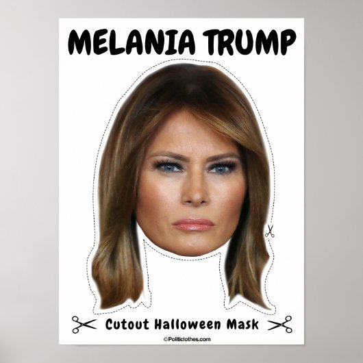 Melania Trump Halloween Mask Poster (Voorkant)