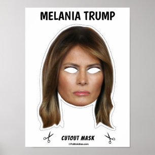 MELANIA TRUMP Halloween Masker Poster