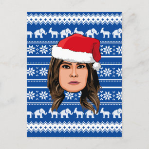 MELANIA TRUMP Kerstmis Briefkaart