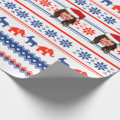 MELANIA TRUMP Kerstmis Cadeaupapier (Hoek)