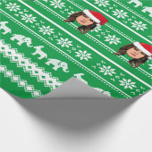 MELANIA TRUMP Kerstmis Cadeaupapier (Hoek)