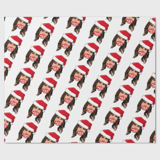 MELANIA TRUMP Kerstmis Cadeaupapier (Vlak)