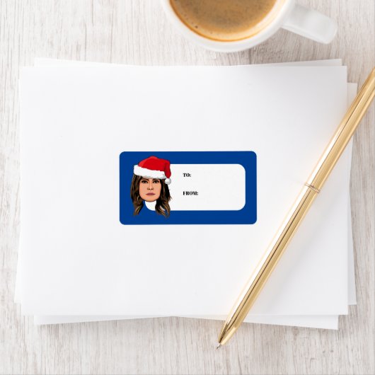 MELANIA TRUMP Kerstmis Etiket (Insitu)