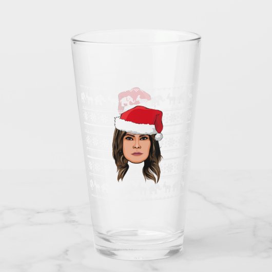 MELANIA TRUMP Kerstmis Glas (Achterkant)