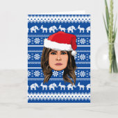 MELANIA TRUMP Kerstmis Kaart (Voorkant)