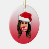 MELANIA TRUMP Kerstmis Keramisch Ornament (Rechts)