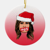 MELANIA TRUMP Kerstmis Keramisch Ornament (Voorkant)