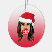 MELANIA TRUMP Kerstmis Keramisch Ornament (Links)