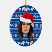 MELANIA TRUMP Kerstmis Keramisch Ornament (Rechts)