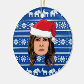 MELANIA TRUMP Kerstmis Keramisch Ornament (Links)