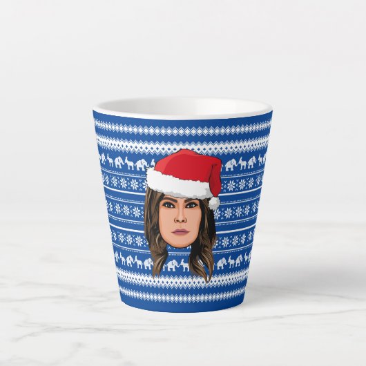 MELANIA TRUMP Kerstmis Latte Mok (Voorkant)