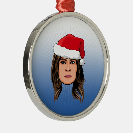MELANIA TRUMP Kerstmis Metalen Ornament (Rechts)