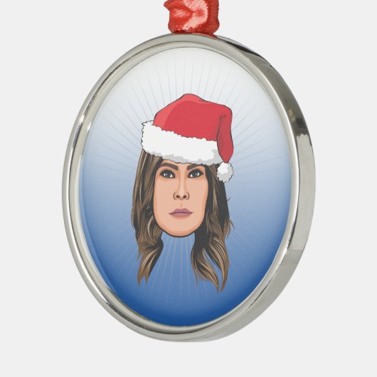 MELANIA TRUMP Kerstmis Metalen Ornament (Links)