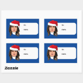 MELANIA TRUMP Kerstmis Rechthoekige Sticker (Vel)