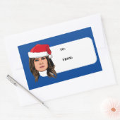 MELANIA TRUMP Kerstmis Rechthoekige Sticker (Envelop)