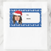 MELANIA TRUMP Kerstmis Rechthoekige Sticker (Tas)