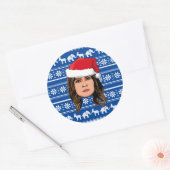 MELANIA TRUMP Kerstmis Ronde Sticker (Envelop)