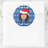 MELANIA TRUMP Kerstmis Ronde Sticker (Tas)