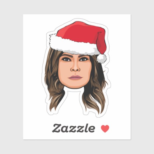 MELANIA TRUMP Kerstmis Sticker (Vel)