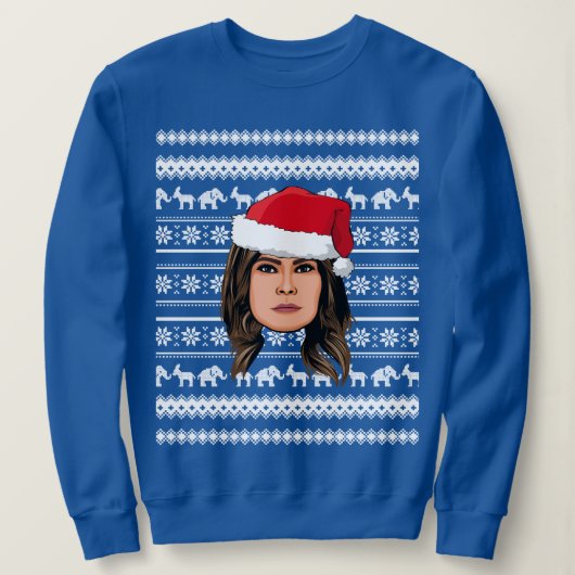 MELANIA TRUMP Kerstmis Trui (Design voorkant)