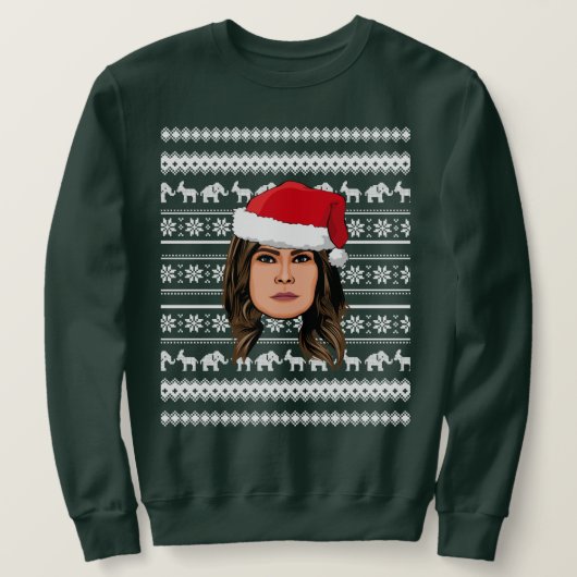 MELANIA TRUMP Kerstmis Trui (Design voorkant)