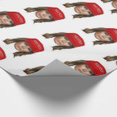 Melania Trump MAGA Kerstmis Cadeaupapier (Hoek)