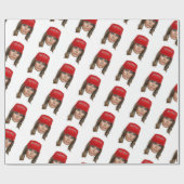 Melania Trump MAGA Kerstmis Cadeaupapier (Vlak)
