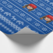 Melania Trump MAGA Kerstmis Cadeaupapier (Hoek)