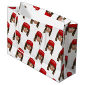 Melania Trump MAGA Kerstmis Groot Cadeauzakje (Voorkant Gekanteld)