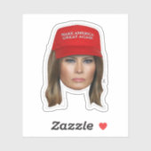Melania Trump MAGA Kerstmis Sticker (Vel)