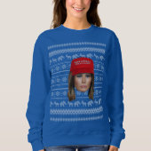 Melania Trump MAGA Kerstmis Trui (Voorkant)