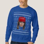 Melania Trump MAGA Kerstmis Trui (Voorkant)