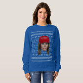 Melania Trump MAGA Kerstmis Trui (Voorkant volledig)