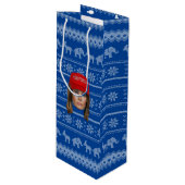 Melania Trump MAGA Kerstmis Wijn Cadeautas (Voorkant Gekanteld)