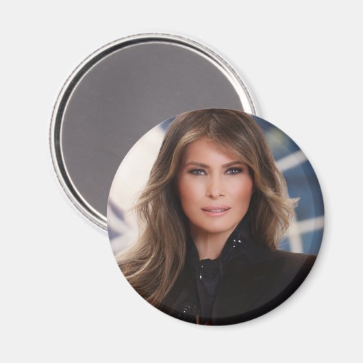 Melania Trump Official White House Foto Magneet (Voorkant / Achterkant)