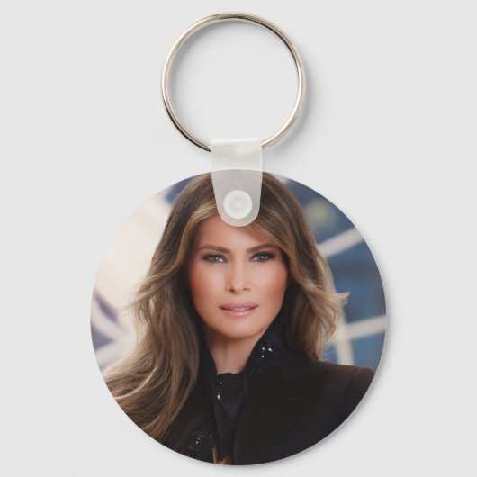 Melania Trump Official White House Foto Sleutelhanger (Voorkant)