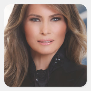 Melania Trump Official White House Foto Vierkante Sticker