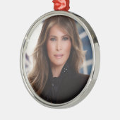 Melania Trump Official White House Metalen Ornament (Links)