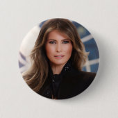 Melania Trump Official White House Ronde Button 5,7 Cm (Voorkant)