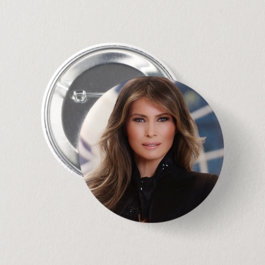 Melania Trump Official White House Ronde Button 5,7 Cm (Voorkant /achterkant)