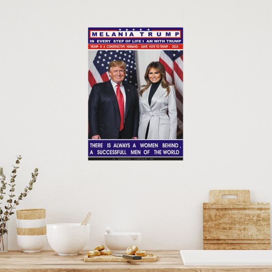 Melania Trump Poster (Keuken)