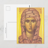 Melanie de jongere orthodoxe Christelijke icoon Briefkaart (Voorkant / Achterkant)