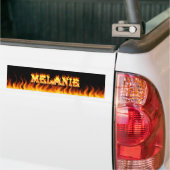 Melanie echt brand- en brandbumperontwerp bumpersticker (Op Truck)