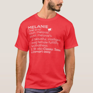 Melanie Naam Melanie Definitie Melanie Vrouwelijke T-shirt