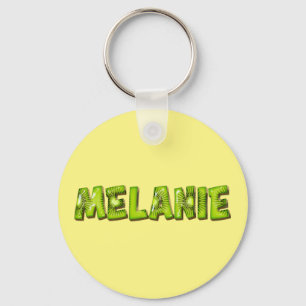 Melanie Name Kiwi Design Schlüsselanhänger Sleutelhanger