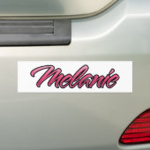 Melanie rode roze Aufkleber Sticker (Op auto)