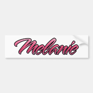Melanie rode roze Aufkleber Sticker