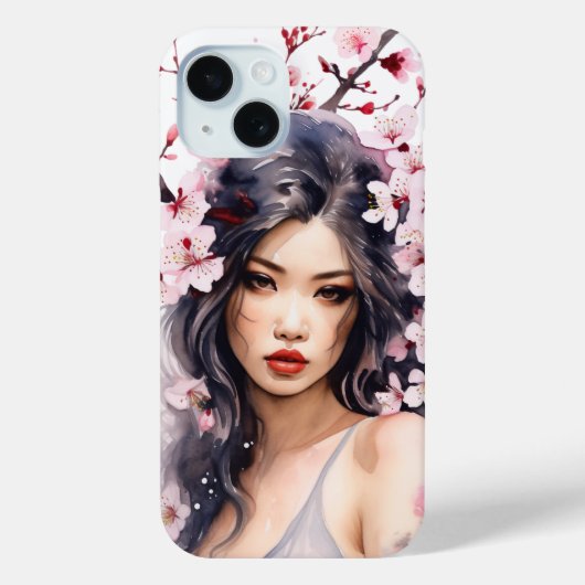 Melanie Sakura Cherry Blossom Meisje Case-Mate iPhone Case (Achterkant)